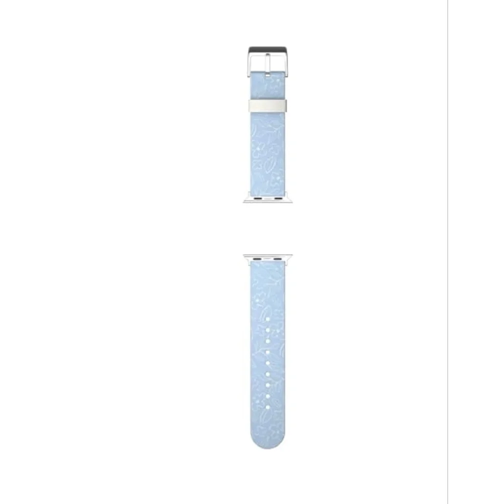 NEW MobyFox Smartwatch Band Sky Blue White Floral One Size